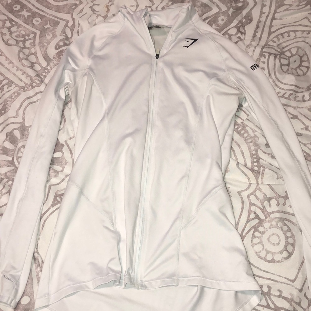 GYMSHARK White Athletic Jacket (S)